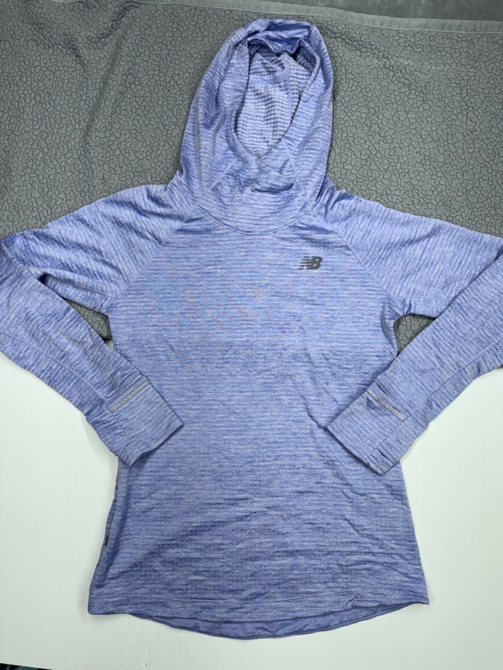 New‎ Balance Micro Grid Lavender Running Hooded Top